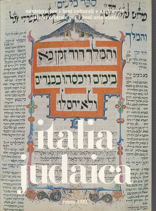 LD- ITALIA JUDAICA ATTI I CONVEGNO INTERNAZIONALE BARI 1981----- 1983- BS- XFS50