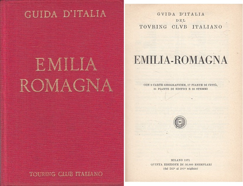LV- GUIDA D'ITALIA EMILIA ROMAGNA -- TCI --- 1971 - C - ZFS19