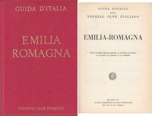 LV- GUIDA D'ITALIA EMILIA ROMAGNA -- TCI --- 1971 - C - ZFS19
