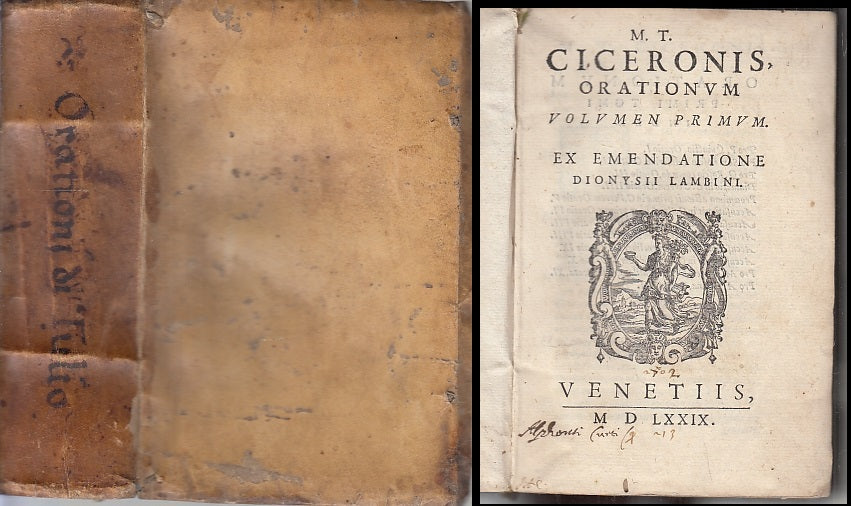 LH- ORATIONUM VOLUMEN PRIMUM SEICENTINA - TULLIO CICERONE ---- 1629 - C - XFS61