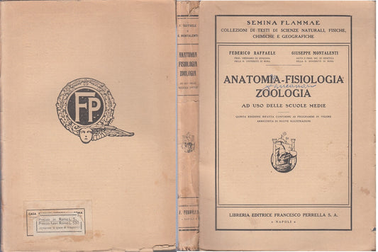 LZ- ANATOMIA FISIOLOGIA ZOOLOGIA - AA.VV. - PERRELLA --- 1925 - B - ZFS320