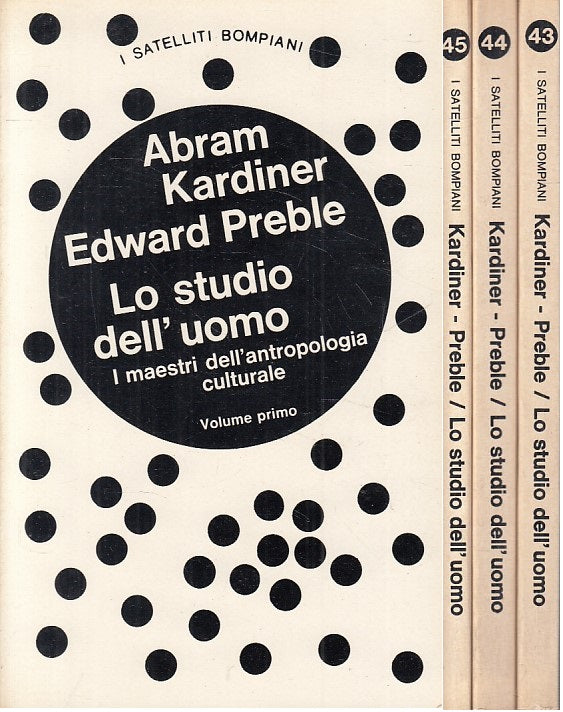 LS- LO STUDIO UOMO ANTROPOLOGIA CULTURALE 3 VOLL.-- BOMPIANI--- 1974 - B - ZFS15