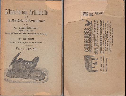 LH- L'INCUBATION ARTIFICIELLE MATERIAL D'AVICULTURE- MARECHAL---- 1905- B- XFS66