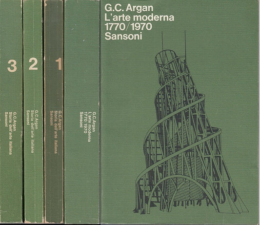LT- STORIA DELL'ARTE ITALIANA 1/3 + ARTE MODERNA- ARGAN- SANSONI---1975-B-YFS115