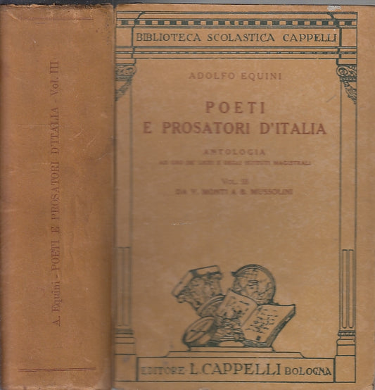 POETI E PROSATORI D'ITALIA III - ADOLFO EQUINI - CAPPELLI --- 1938- C- XFS39