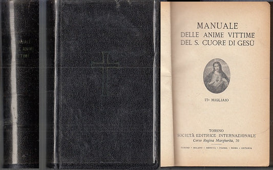 LD- MANUALE DELLE ANIME VITTIME DEL S. CUORE DI GESU' -- SEI --- 1952- CS- XFS22