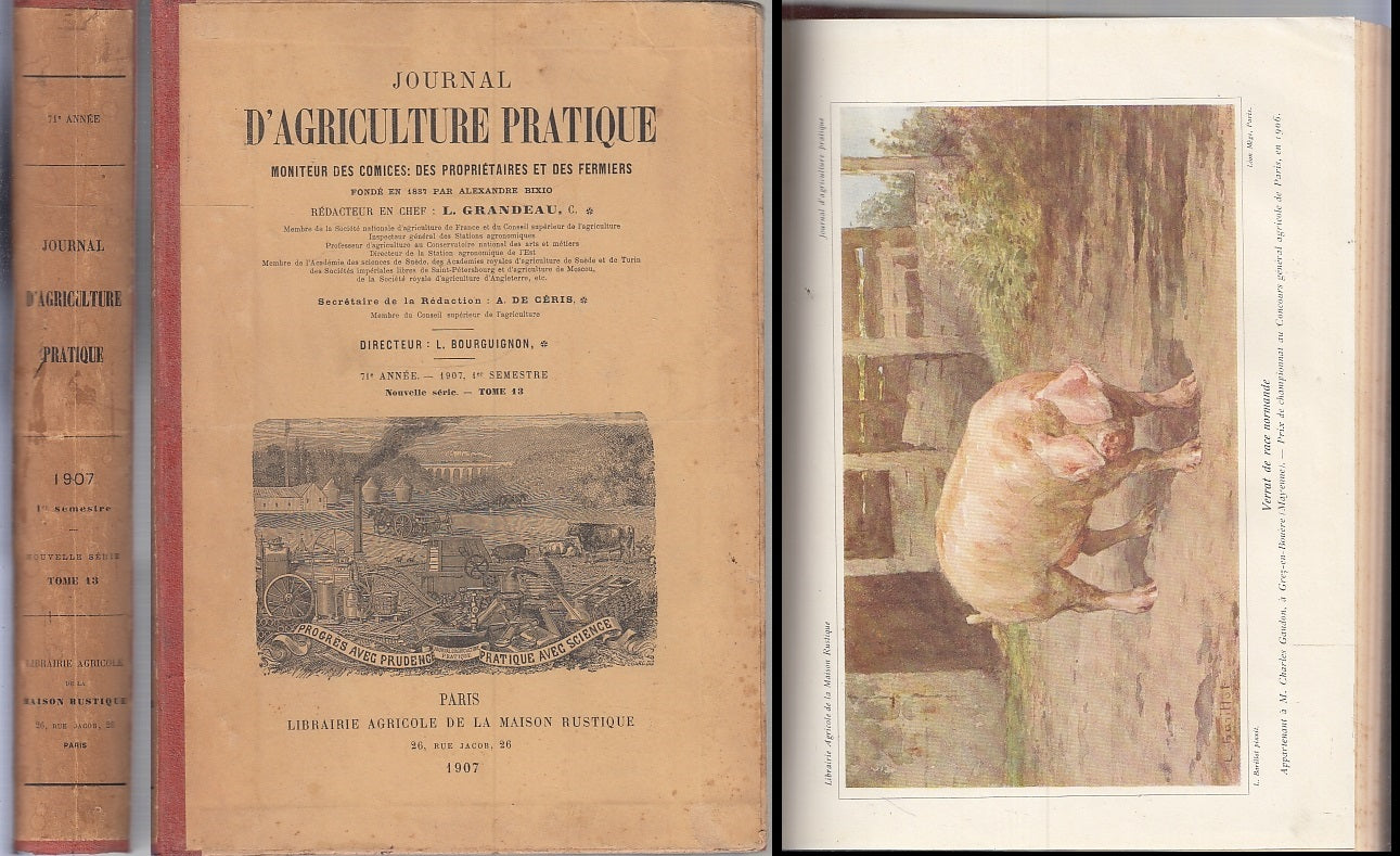 LH- JOURNAL D'AGRICOLTURE PRATIQUE ANNO 75 SECONDO SEMESTRE----- 1911- C- ZFS319