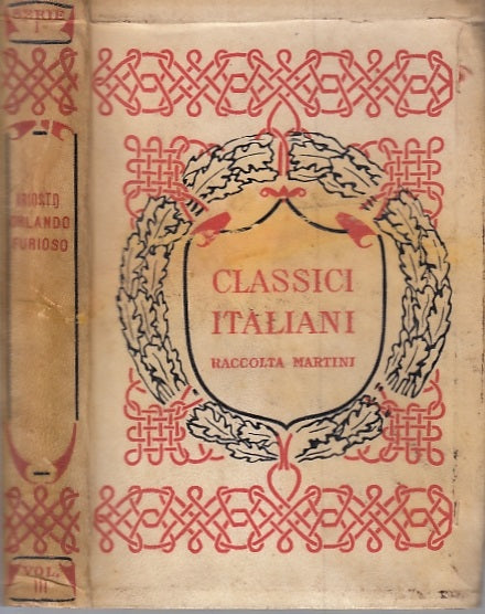 ORLANDO FURIOSO II - ARIOSTO - RACCOLTA MARTINI - CLASSICI -- 1940- B- XFS27
