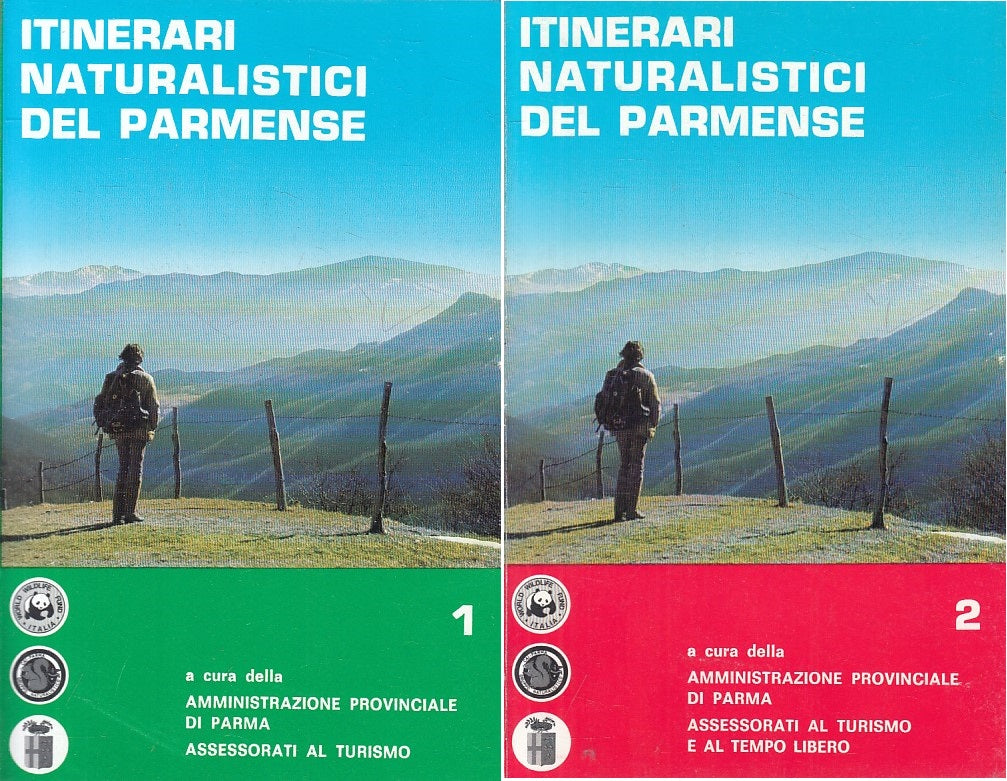 LV- ITINERARI NATURALISTICI DEL PARMENSE 2 VOLL. -- PARMA --- 1983 - B - YFS416