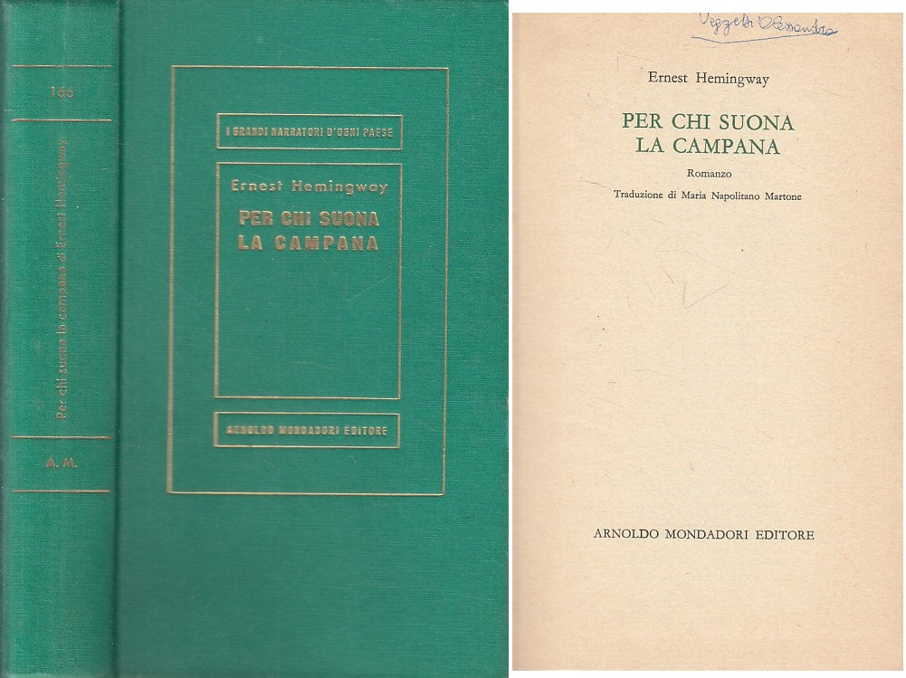 LN- PER CHI SUONA LA CAMPANA- HEMINGWAY- MONDADORI - MEDUSA -- 1971 - C - YFS402