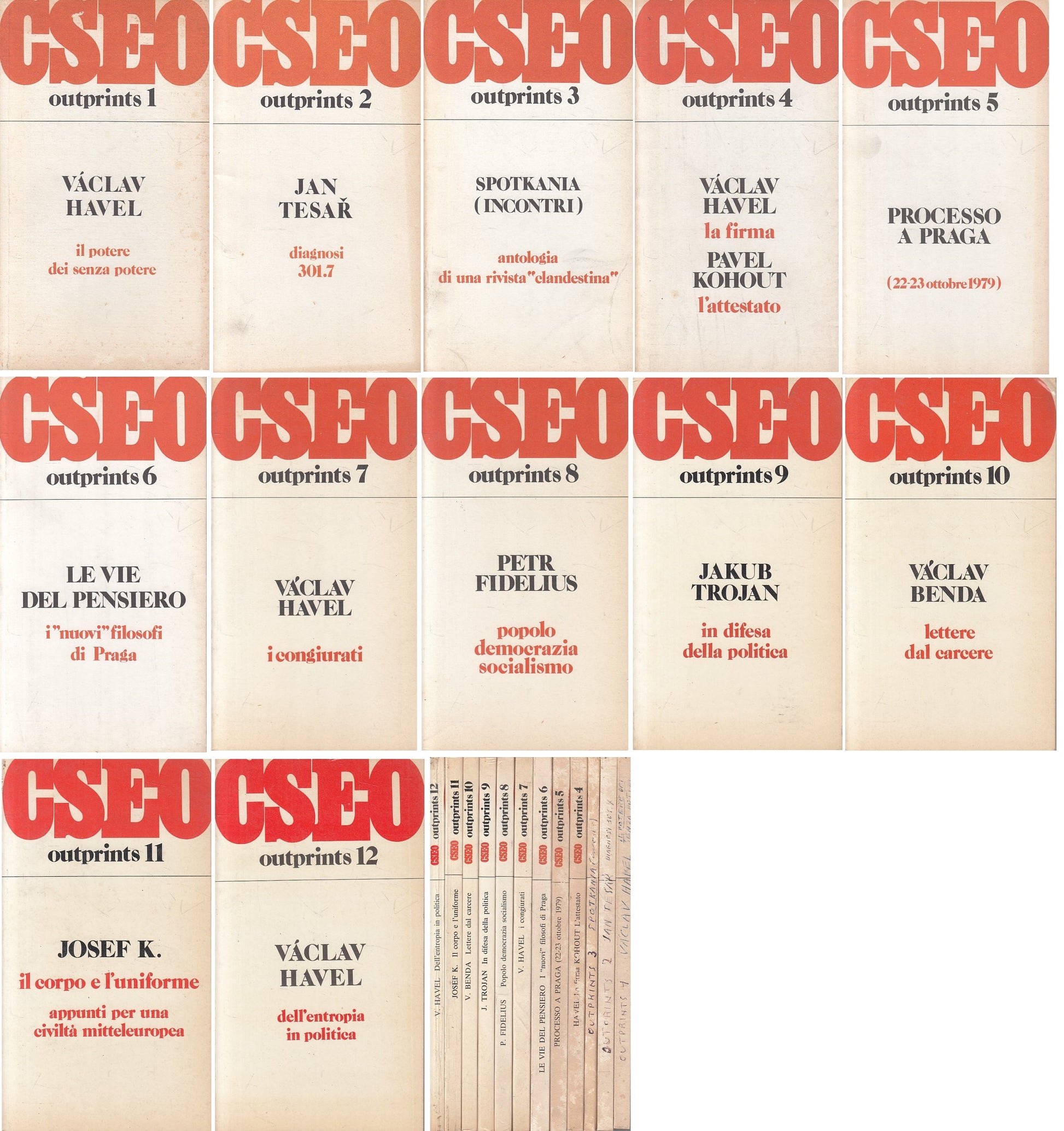 LS- CSEO OUTPRINTS EUROPA ORIENTALE 12 VOLUMI -- BOLOGNA --- 1979 - B - YFS384