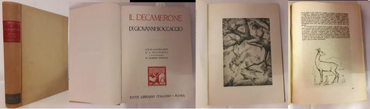 IL DECAMERONE - GIOVANNI BOCCACCIO- ENTE LBRARIO ITALIANO--- 1945- C- ZFS319
