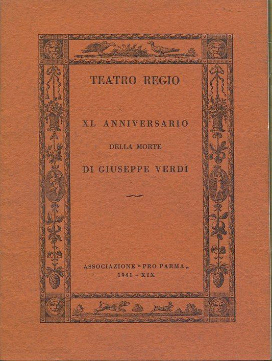 LZ- CELEBRAZIONE QUARANTENNIO DELLA MORTE GIUSEPPE VERDI-- PARMA--- 1941- B- WPR