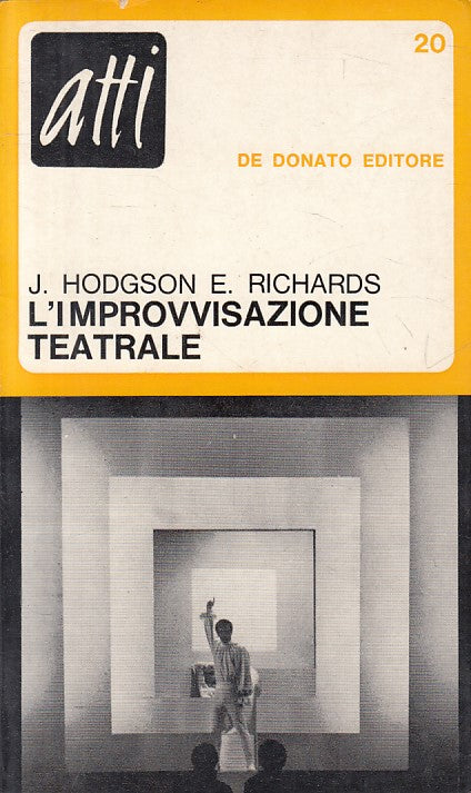 LS- L'IMPROVVISAZIONE TEATRALE -- DE DONATO - ATTI -- 1970 - B - YFS625