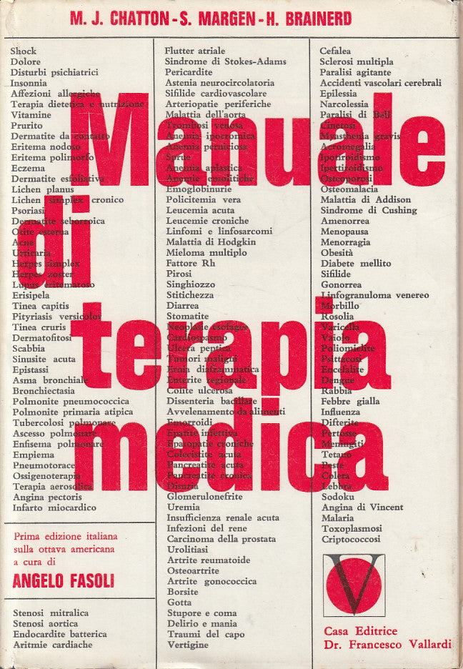 LZ- MANUALE DI TERAPIA MEDICA -- VALLARDI -- 1a ED. - 1963 - CS - ZFS477
