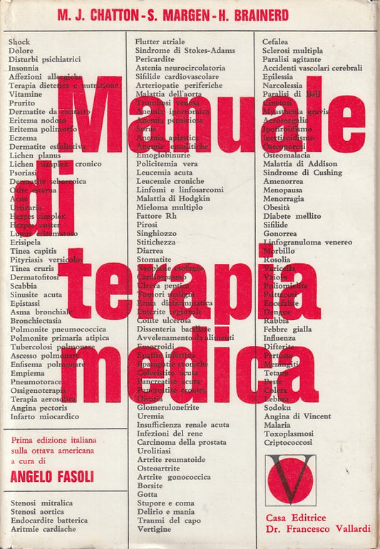 LZ- MANUALE DI TERAPIA MEDICA -- VALLARDI -- 1a ED. - 1963 - CS - ZFS477