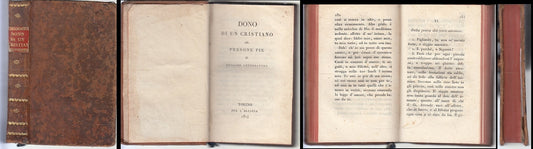 LH- DONO DI UN CRISTIANO ALLE PERSONE PIE MANZONI-- L'ALLIANA --- 1824- C- XFS69