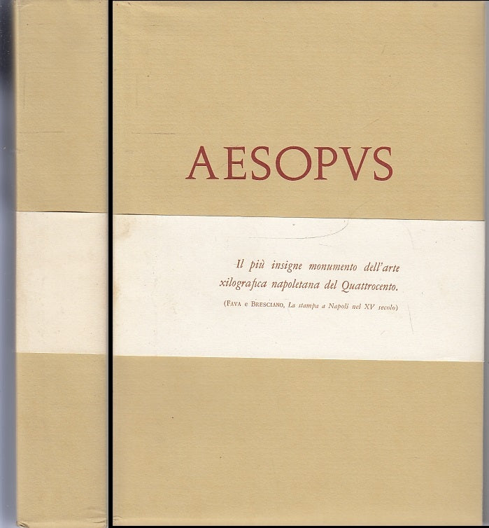 LT- AESOPUS VITA ET FABULAE LATINE ITALICE DE TUPPO- DE FREDE---- 1968- B- XFS43