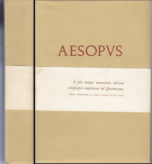 LT- AESOPUS VITA ET FABULAE LATINE ITALICE DE TUPPO- DE FREDE---- 1968- B- XFS43