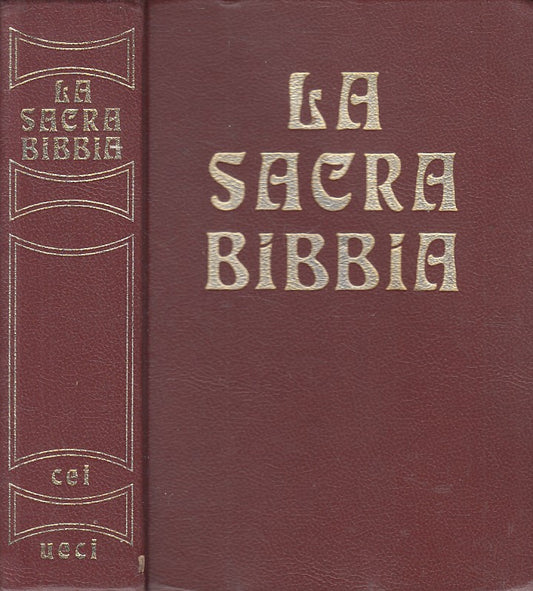 LD- LA SACRA BIBBIA EDIZIONE UFFICIALE CEI -- UCEI --- 1974 - C - ZFS451