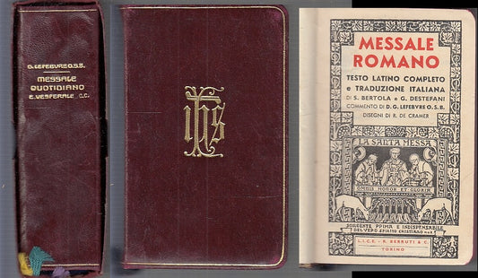 LD- MESSALE ROMANO LATINO ITALIANO- BERTOLA DESTEFANI- BERRUTI--- 1936- C- XFS30