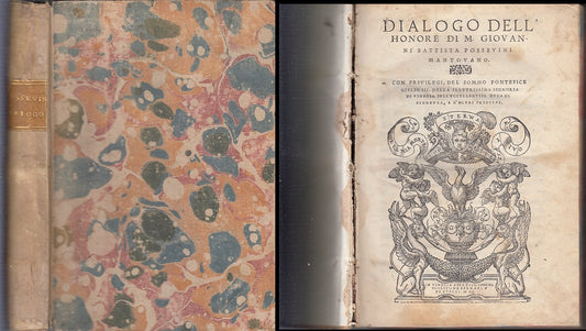 LH- DIALOGO DELL'HONORE CINQUECENTINA- POSSEVINI- GIOLITO--1a ED.- 1550- C-XFS31