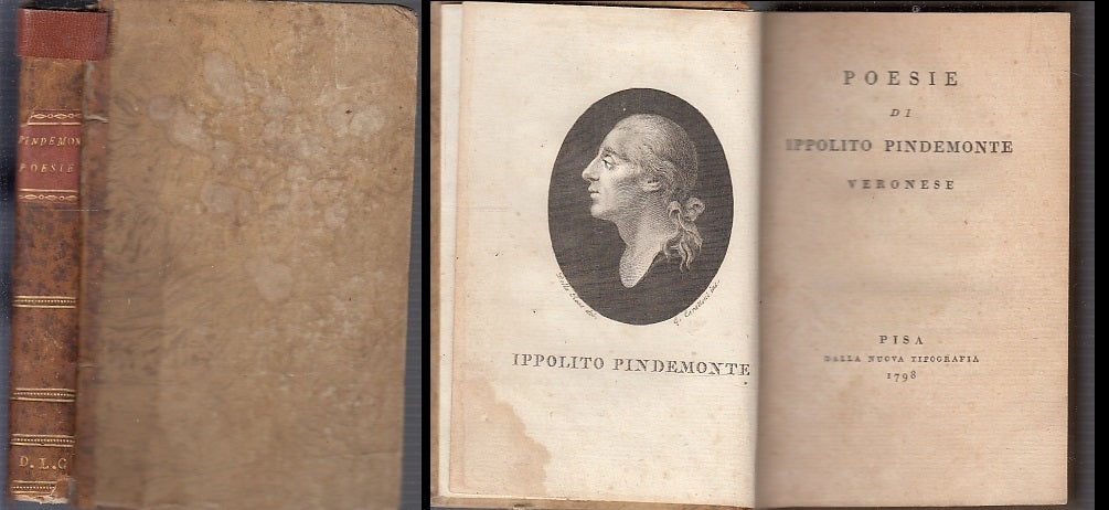 LH- POESIE DI IPPOLITO PINDEMONTE SETTECENTINA -- PISA --- 1798 - C - XFS40
