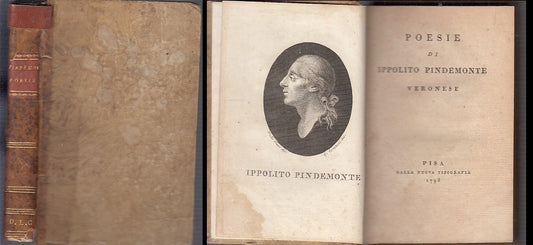 LH- POESIE DI IPPOLITO PINDEMONTE SETTECENTINA -- PISA --- 1798 - C - XFS40