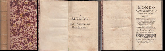 LH- IL MONDO COMPASSIONATO NELLE SUE ROVINE SETTECENTINA ----- 1721 - C- XFS40