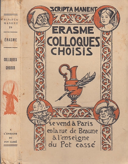 LN- COLLOQUES CHOISIS COPIA NUMERATA - ERASME- SCRIPTA MANENT--- 1927- B- XFS26