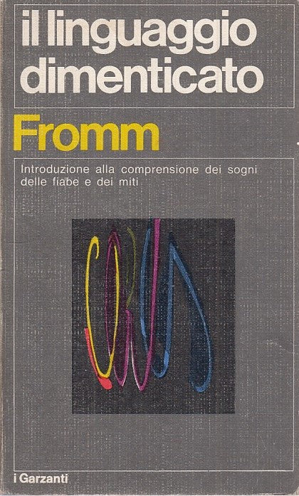 LZ- IL LINGUAGGIO DIMENTICATO - FROMM - GARZANTI --- 1973 - B - ZFS524