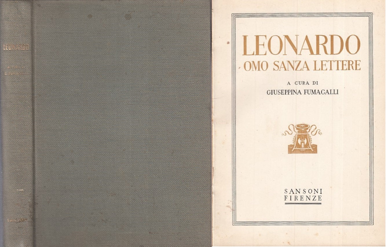 LZ- LEONARDO OMO SANZA LETTERE - FUMAGALLI - SANSONI --- 1939 - C - ZFS435
