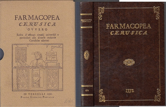 LZ- FARMACOPEA CERUSICA ANASTATICA 1772 - TEBALDO REBAUDENGO ---- 1980- C- XFS45