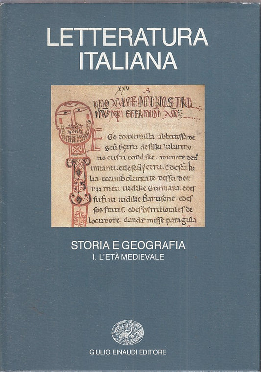 LZ- LETTERATURA ITALIANA  VOLUME 1 -- EINAUDI --- 1995 - CS - ZFS538