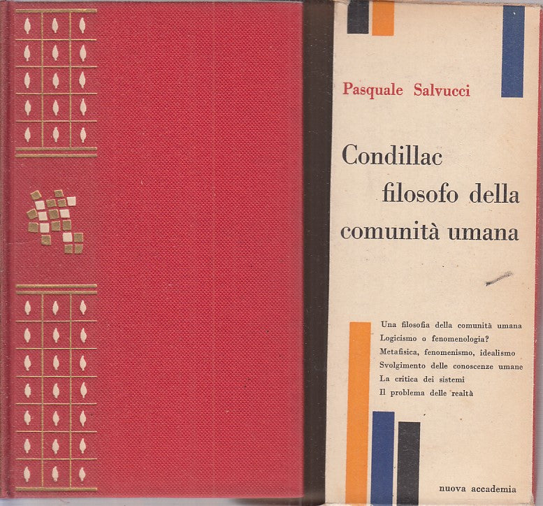 LZ- CONDILLAC FILOSOFO COMUNITA  -SALVUCCI- NUOVA ACCADEMIA --- 1961- C - ZFS546