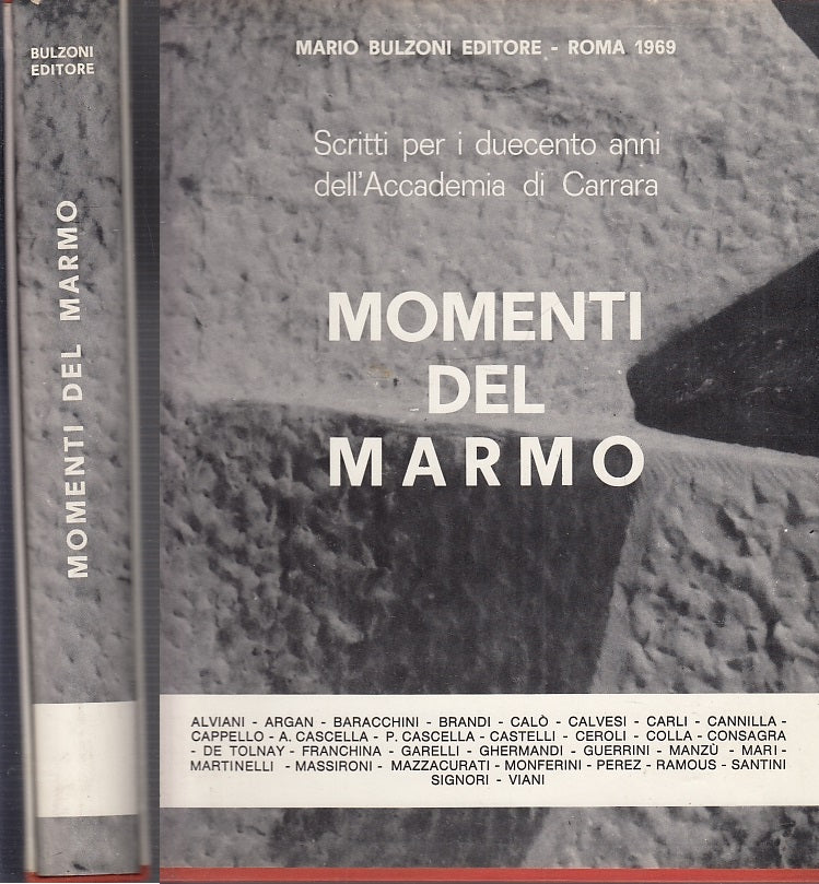LT- MOMENTI DEL MARMO ACCADEMIA CARRARA -- BULZONI --- 1969 - CS - YFS703