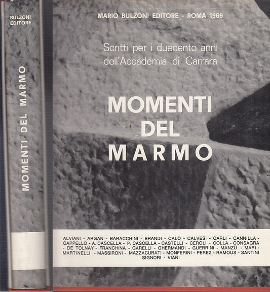 LT- MOMENTI DEL MARMO ACCADEMIA CARRARA -- BULZONI --- 1969 - CS - YFS703