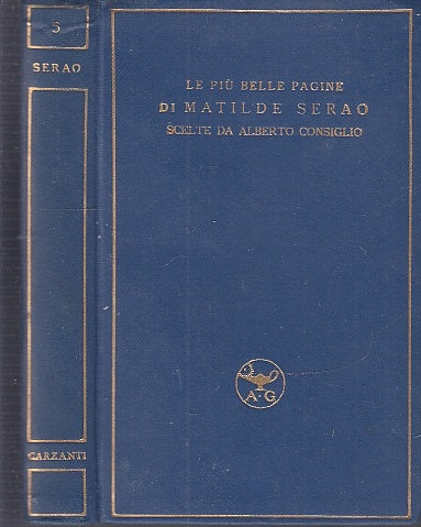 LN- LE PIU' BELLE PAGINE DI MATILDE SERAO -- TREVES - OJETTI -- 1934 - C - XFS70