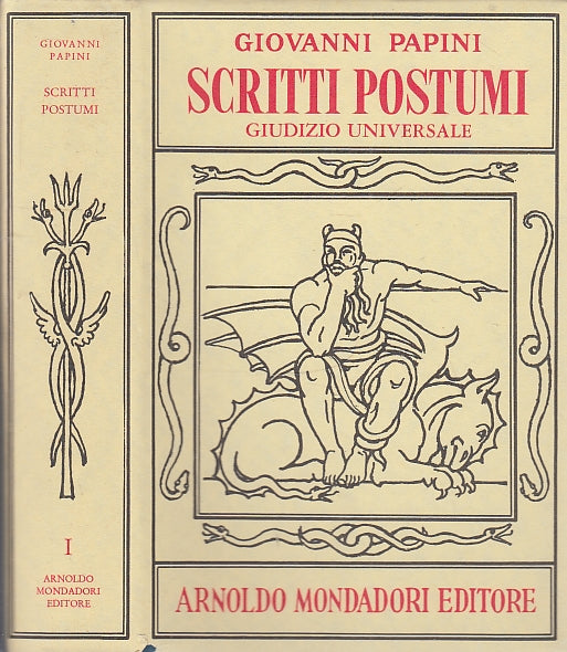 LN- SCRITTI POSTUMI - GIOVANNI PAPINI - MONDADORI -- 1a ED. - 1966- CS- XFS68