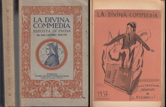 LA DIVINA COMMEDIA IN PROSA DISEGNI PIZZARELLI - SCIUTO ---- 1943 - B- XFS75