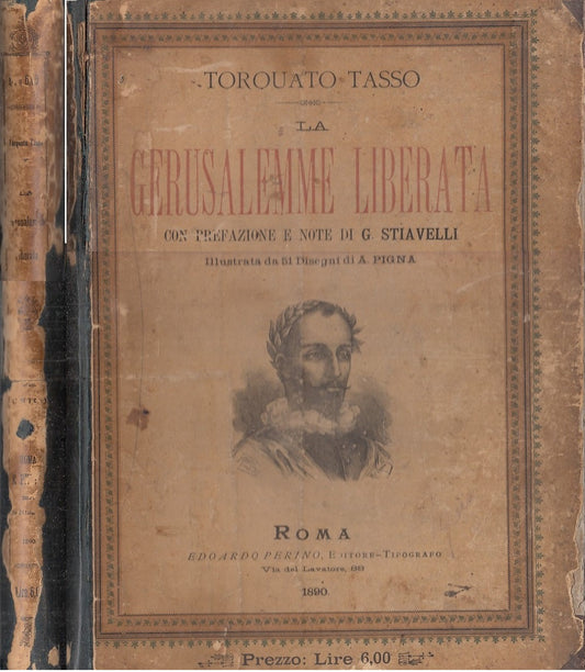 LH- LA GERUSALEMME LIBERATA DISEGNI DI PIGNA - TORQUATO TASSO---- 1890- C- XFS76