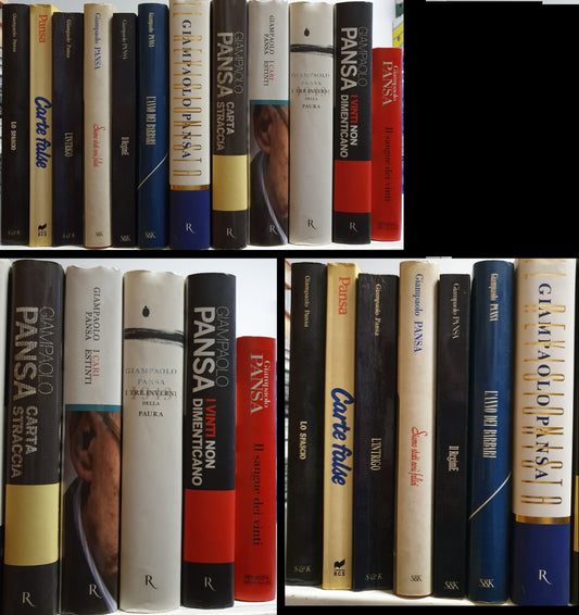 LN- 12 VOLUMI CARTE FALSE CARI ESTINTI REVISIONISTA- GIAMPAOLO PANSA---- 2000-CS