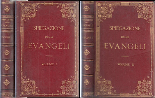 LD- SPIEGAZIONE DEGLI EVANGELI 2 VOLUMI - DE LA LUZERNE- OLIVA--- 1903 -- XFS151