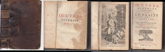 LH- OEUVRES DIVERSES DU SIEUR D*** SEICENTINA - MERVEILLEUX ---- 1689 - C- XFS77