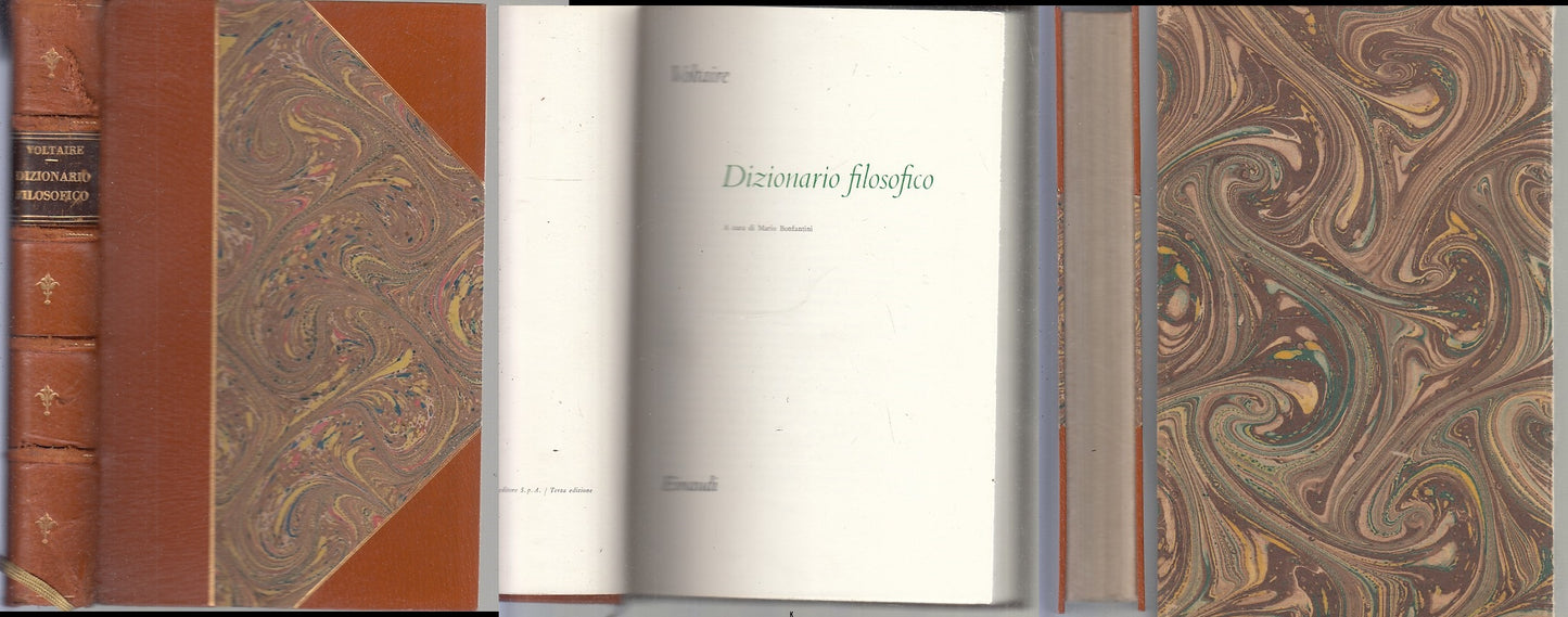 LS- DIZIONARIO FILOSOFICO COFANETTO- VOLTAIRE- EINAUDI- MILLENNI-- 1959- C-XFS78
