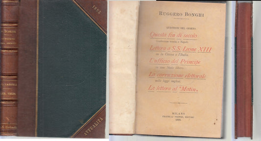 LH- QUESTIONI DEL GIORNO GIUSEPPE VERDI VITA - BONGHI BARILLI---- 1893- C- XFS79