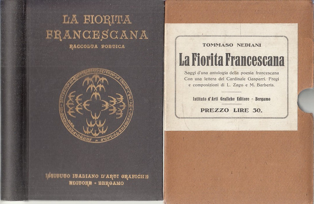 LN- LA FIORITA FRANCESCANA RACCOLTA POETICA - TOMMASO NEDIANI---- 1925- C- XFS79