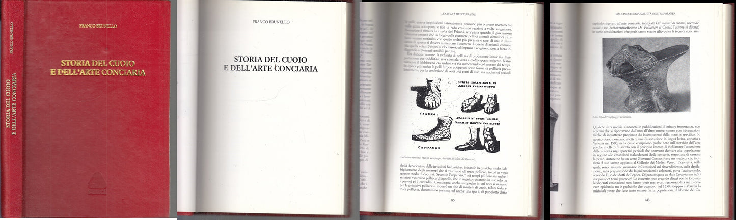 LZ- STORIA DEL CUOIO E DELL'ARTE CONCIARIA - FRANCO BRUNELLO ---- 1991- C- XFS79