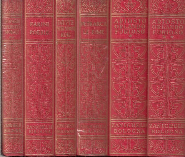LN- COFANETTO 6 VOLUMI AUTORI ITALIANI - PARINI - ZANICHELLI--- 1965- C- ZFS338