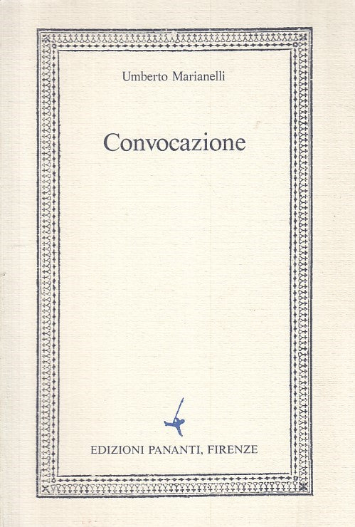 LZ - CONVOCAZIONE - UMBERTO MARIANELLI - PANANTI --- 1988 - B - ZFS34